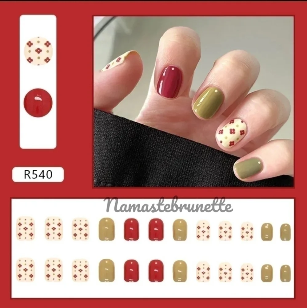 2/$16 Floral Press On Nails